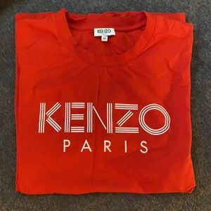 Red kenzo Paris t shirt medium in good condition